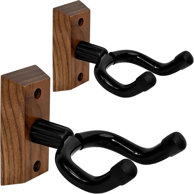 Dirvcp Wall Mounted Guitar Stand - Non Slip U-Shaped Suspension System, 2-Piece Set for Safe Storage of Original Guitar, Electric Guitar, Bass, and Six String Guitar - Image 1